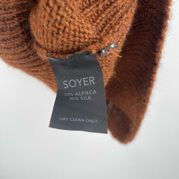 SOYER Mika Sleeveless Sweater Vest Tank Size Extra Small Alpaca Silk Copper Knit - Picture 6 of 10